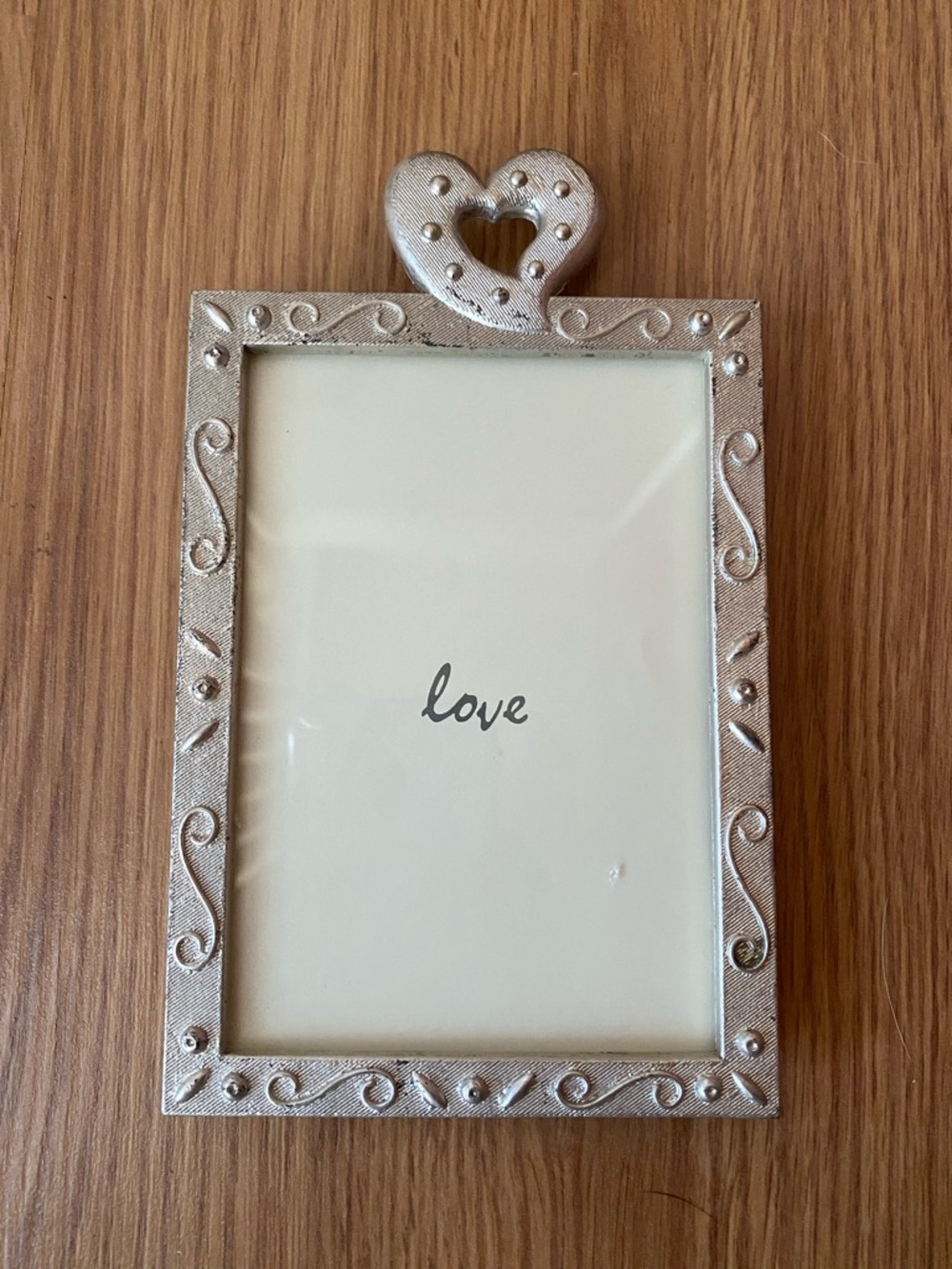 ❤️ Love Heart Silver Tone Picture Frame